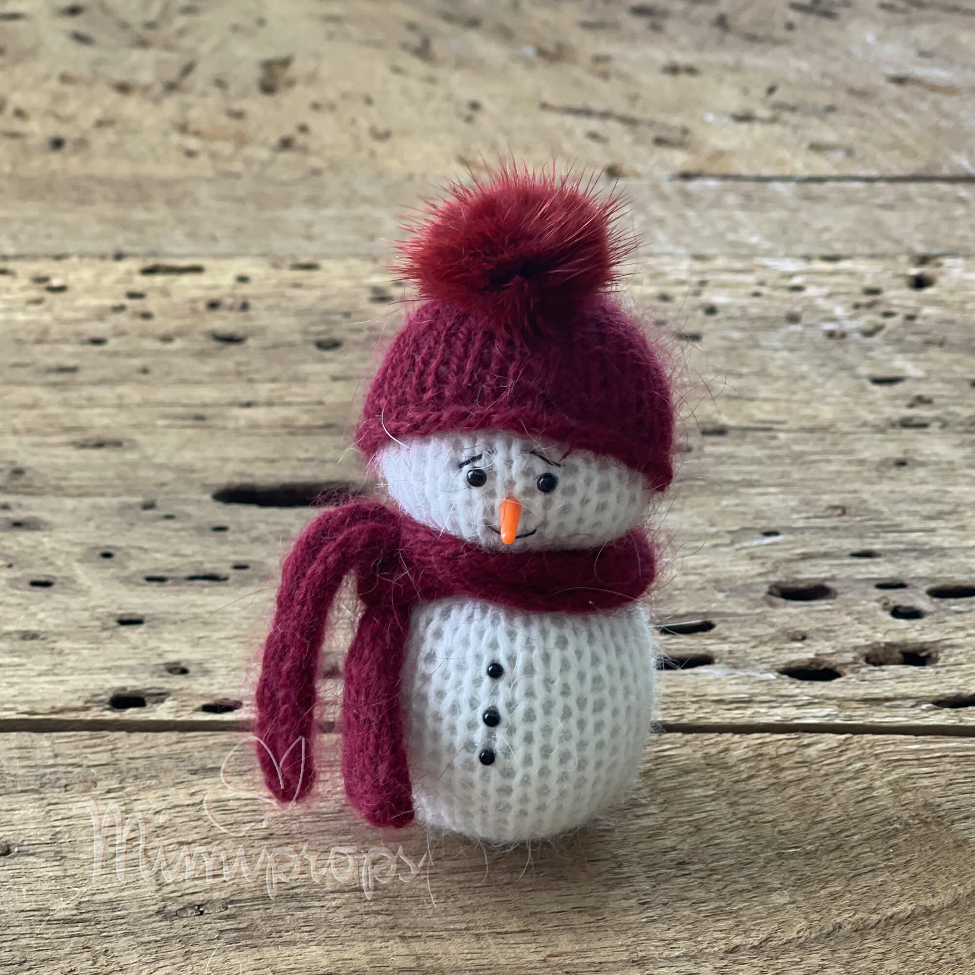 snowman burgundy